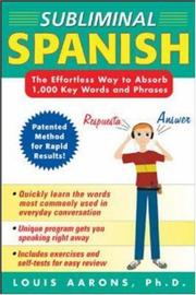 Cover of: Subliminal Spanish (3CDs + Guide) (Book & Cds)