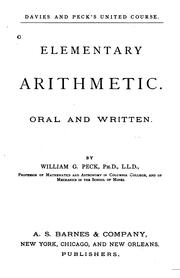 Cover of: Elementary Arithmetic, Oral and Written