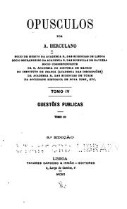 Cover of: Opusculos by Alexandre Herculano