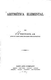 Aritmética elemental by George Albert Wentworth (undifferentiated)