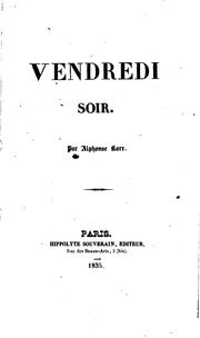 Cover of: Vendredi soir