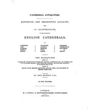 Cover of: Cathedral antiquities: Historical and descriptive accounts, with 311 ...