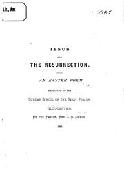 Front cover of Jesus and the Resurrection by John Bremner Green