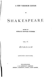Cover of: A New Variorum Edition of Shakespeare