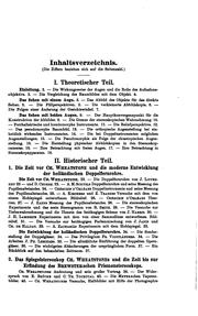 Cover of: Die Binokularen Instrumente: Nach Quellen