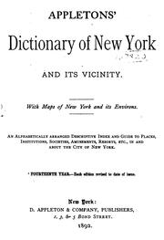 Appleton's Dictionary of Greater New York and Its Neighborhood ... by No name