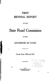 Biennial Report by Utah State Road Commission