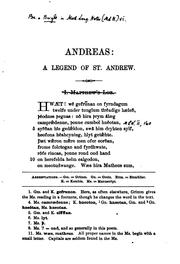 Cover of: Andreas: The Legend of St. Andrew