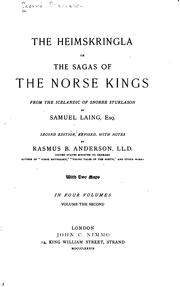 Cover of: The Heimskringla: Or, The Sagas of the Norse Kings from the Icelandic of ...