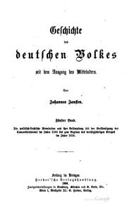 Cover of: Geschichte des deutschen Volkes seit dem Ausgang des Mittelalters