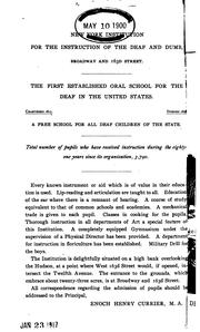 Cover of: Annual Report of the New-York Institution for the Instruction of the Deaf and Dumb by New-York Institution for the Instruction of the Deaf and Dumb.