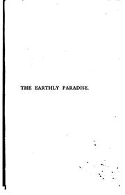 Cover of: The earthly paradise