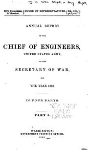 Cover of: Annual Report of the Chief of Engineers to the Secretary of War for the Year ... by United States. Army. Corps of Engineers., United States. Army. Corps of Engineers., United States Mississippi River Commission