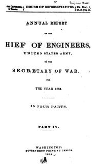 Cover of: Annual Report of the Chief of Engineers to the Secretary of War for the Year ... by United States. Army. Corps of Engineers., United States Mississippi River Commission