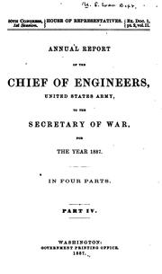 Cover of: Annual Report of the Chief of Engineers to the Secretary of War for the Year ...