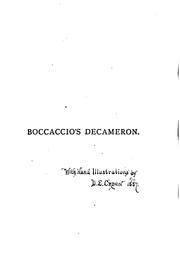 Cover of: Stories of Boccaccio (The Decameron) by Giovanni Boccaccio