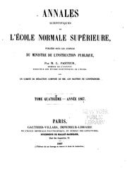 Cover of: Annales scientifiques de l'École normale supérieure by École normale supérieure (France), École normale supérieure (France)