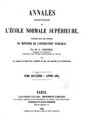 Cover of: Annales scientifiques de l'École normale supérieure by École normale supérieure (France), École normale supérieure (France)