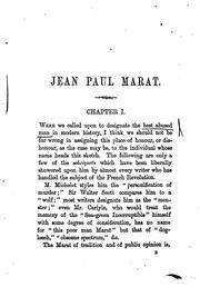 Cover of: Jean Paul Marat: the people's friend