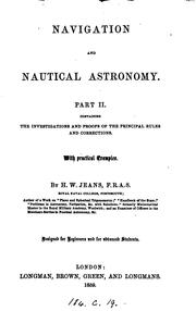 Cover of: Navigation and nautical astronomy