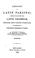 Cover of: Lessons in Latin Parsing: Containing the Outlines of the Latin Grammar ...