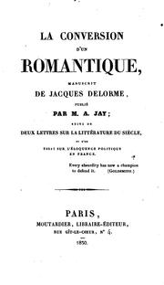Cover of: La conversion d'un romantique