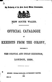 Cover of: Official Catalogue of Exhibits from the Colony: Forwarded to the Colonial ...