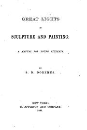 Cover of: Great Lights in Sculpture and Painting: A Manual for Young Students