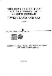 Cover of: 'Twixt Land and Sea: Tales by Joseph Conrad