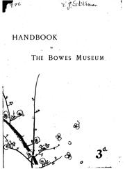 Cover of: Handbook to the Bowes Museum of Japanese Art-work, Streatlam Towers, Liverpool