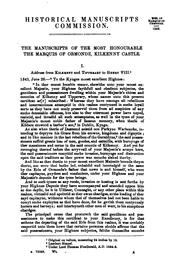 Cover of: The Manuscripts of the Marquis of Ormonde, Preserved at the Castle, Kilkenny by John Thomas Gilbert, John Thomas Gilbert