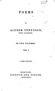 Cover of: Poems by Alfred Tennyson by Alfred Lord Tennyson