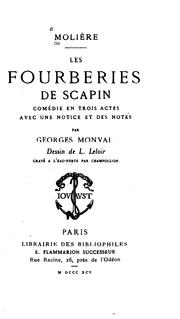 Cover of: Les fourberies de Scapin: comédie by Molière