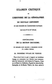 Cover of: Examen critique de l'histoire de la géographie du nouveau continent et des ... by Alexander von Humboldt, André Gide