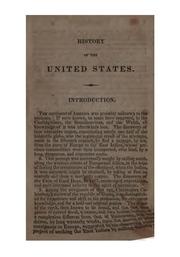 Cover of: History of the United States, from Their First Settlement as Colonies, to the Close of the War ...