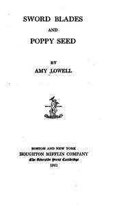 Cover of Sword Blades and Poppy Seed