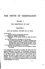 Cover of: The Truth of Christianity: Being an Examination of the More Important ...