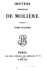 Œuvres complètes by Molière