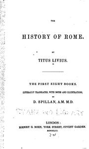 Cover of: The History of Rome by Titus Livius