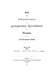 Cover of: Abhandlungen zur geologischen Specialkarte von Preussen und den thüringischen Staaten by Preussische Geologische Landesanstalt