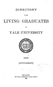 Cover of: Directory of the Living Graduates of Yale University