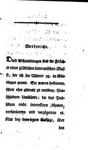 Cover of: Abhandlungen für die Geschichte und das eigenthümliche der späteren ...