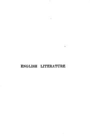 Cover of: Longman's Handbook of English Literature: From A.D. 673 to the Present Time