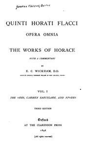 Quinti Horati Flacci opera omnia: the works of Horace