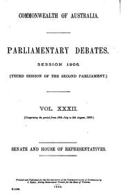 Cover of: Parliamentary Debates