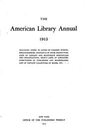 The American library annual