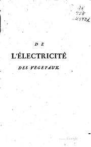 De l'électricité des végétaux by Bertholon (Pierre ), M. l'abbé Bertholon , Pierre Bertholon , Pierre-François Didot