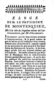 Cover of: De l'esprit des loix, by Charles-Louis de Secondat baron de La Brède et de Montesquieu