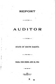 Cover of: Report of the Auditor