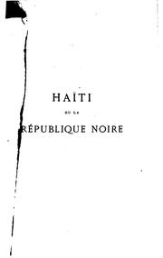 Cover of: Haïti: ou, La république noire